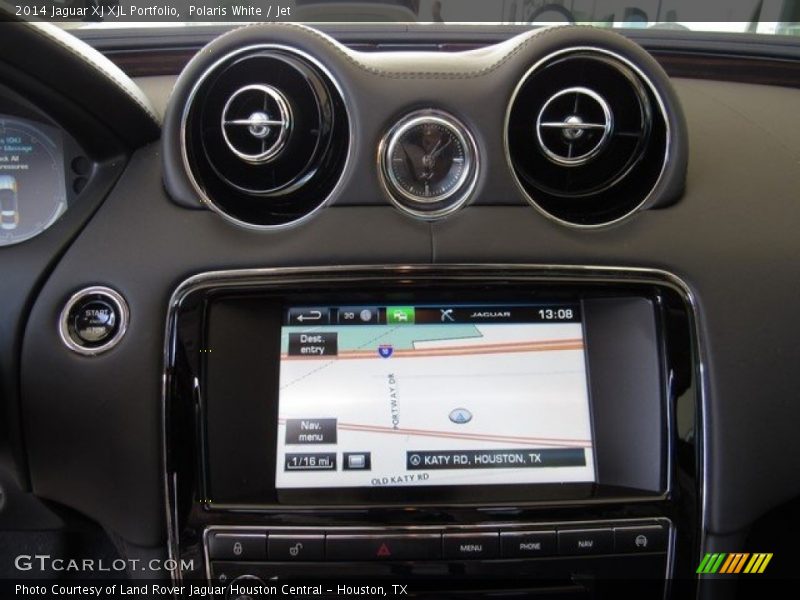Polaris White / Jet 2014 Jaguar XJ XJL Portfolio