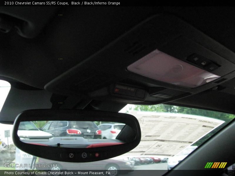 Black / Black/Inferno Orange 2010 Chevrolet Camaro SS/RS Coupe