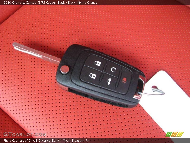 Black / Black/Inferno Orange 2010 Chevrolet Camaro SS/RS Coupe