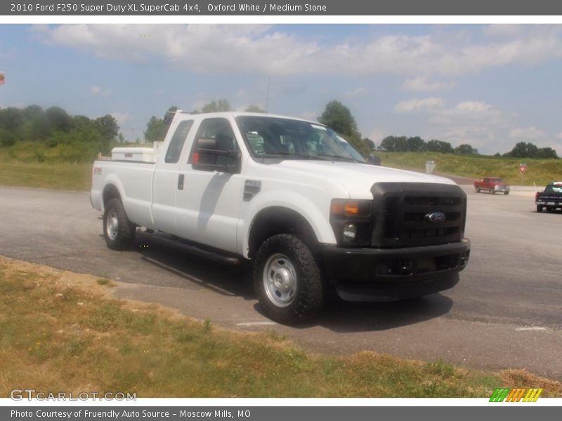 Oxford White / Medium Stone 2010 Ford F250 Super Duty XL SuperCab 4x4