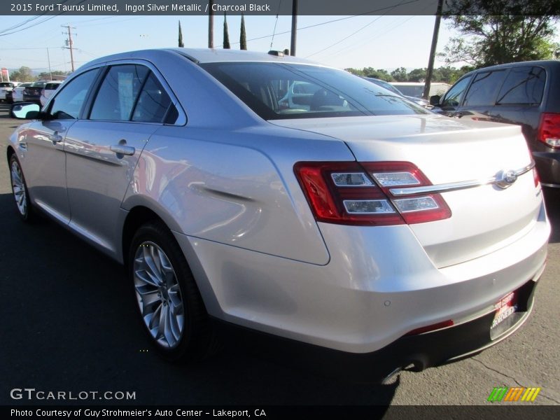 Ingot Silver Metallic / Charcoal Black 2015 Ford Taurus Limited