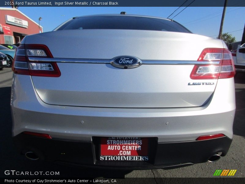 Ingot Silver Metallic / Charcoal Black 2015 Ford Taurus Limited