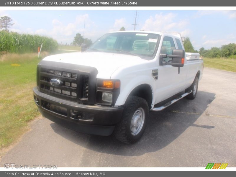 Oxford White / Medium Stone 2010 Ford F250 Super Duty XL SuperCab 4x4