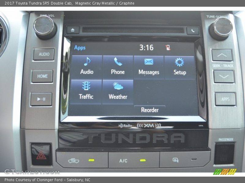 Magnetic Gray Metallic / Graphite 2017 Toyota Tundra SR5 Double Cab