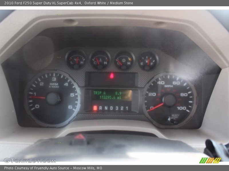 Oxford White / Medium Stone 2010 Ford F250 Super Duty XL SuperCab 4x4