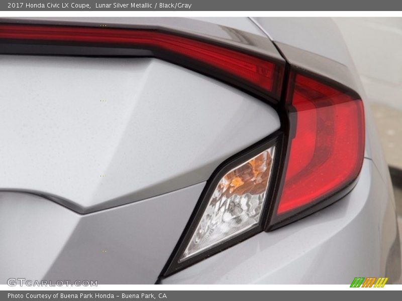 Lunar Silver Metallic / Black/Gray 2017 Honda Civic LX Coupe