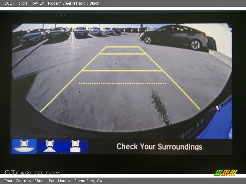 Modern Steel Metallic / Black 2017 Honda HR-V EX