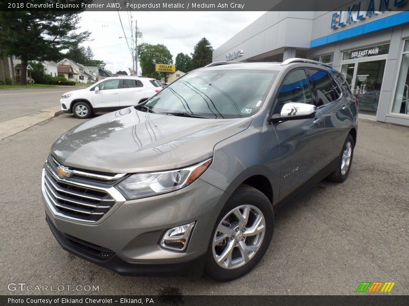 Pepperdust Metallic / Medium Ash Gray 2018 Chevrolet Equinox Premier AWD