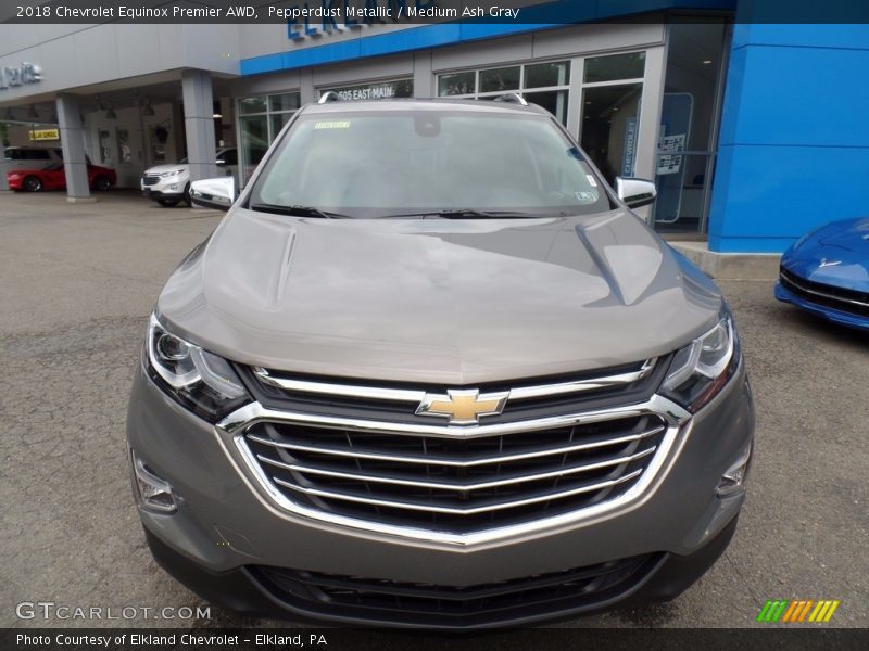 Pepperdust Metallic / Medium Ash Gray 2018 Chevrolet Equinox Premier AWD