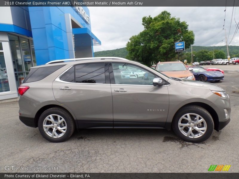 Pepperdust Metallic / Medium Ash Gray 2018 Chevrolet Equinox Premier AWD