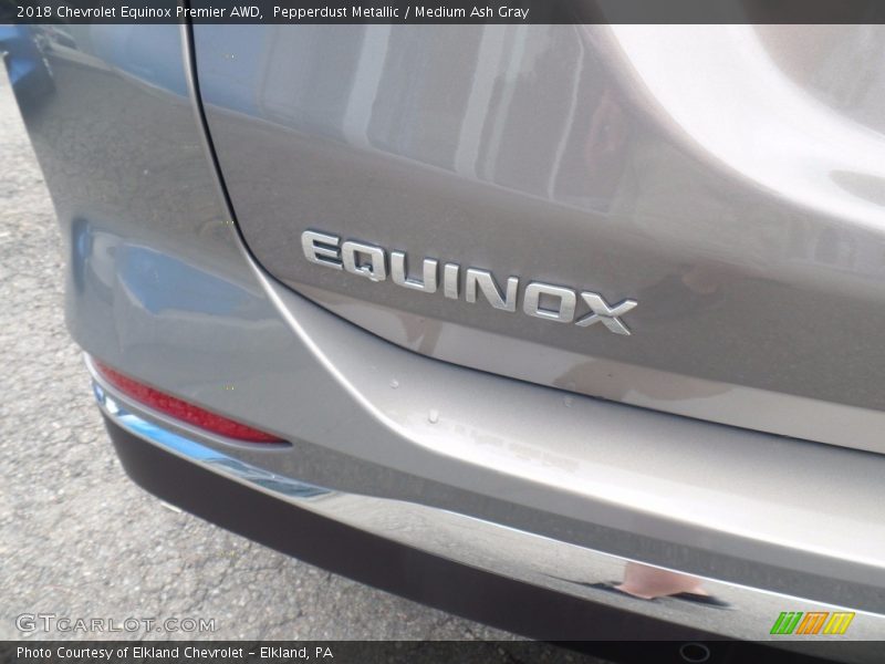 Pepperdust Metallic / Medium Ash Gray 2018 Chevrolet Equinox Premier AWD