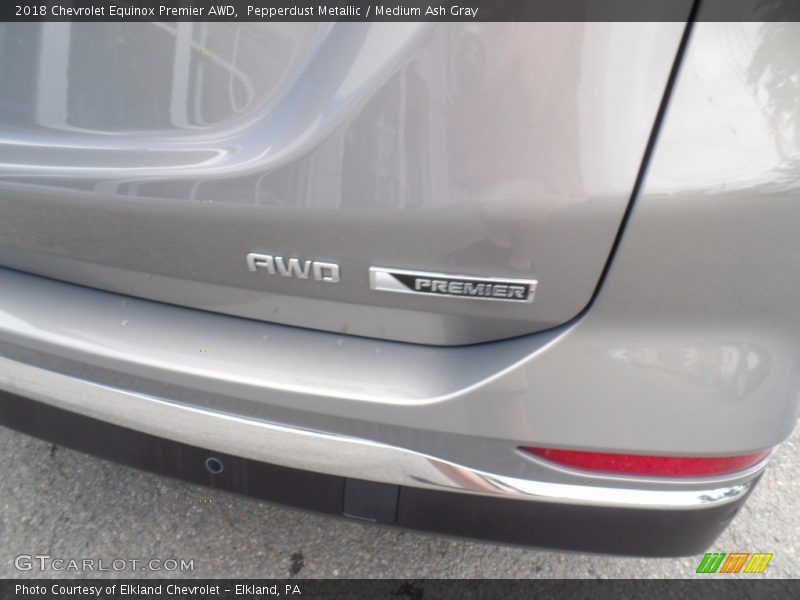 Pepperdust Metallic / Medium Ash Gray 2018 Chevrolet Equinox Premier AWD