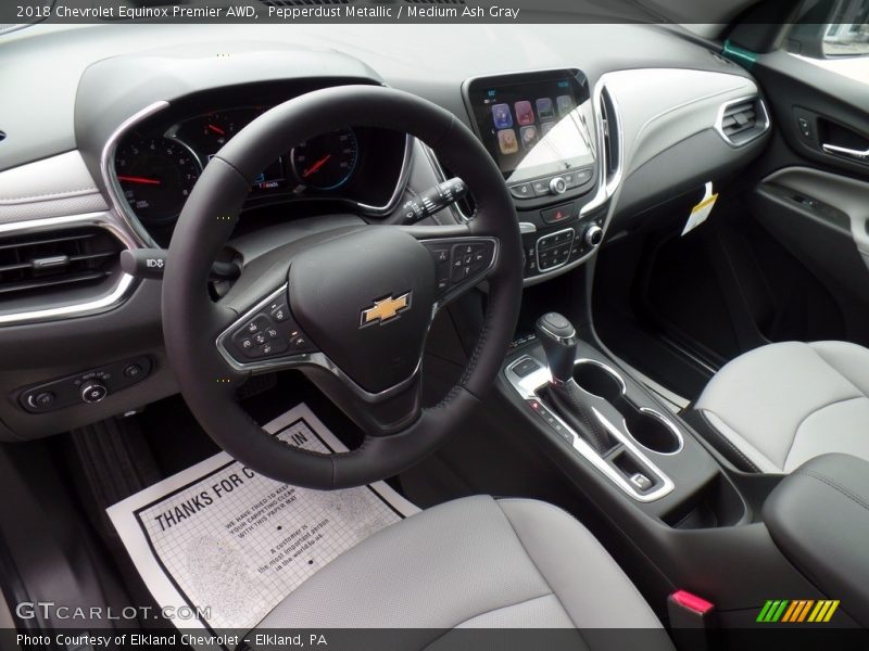 Pepperdust Metallic / Medium Ash Gray 2018 Chevrolet Equinox Premier AWD