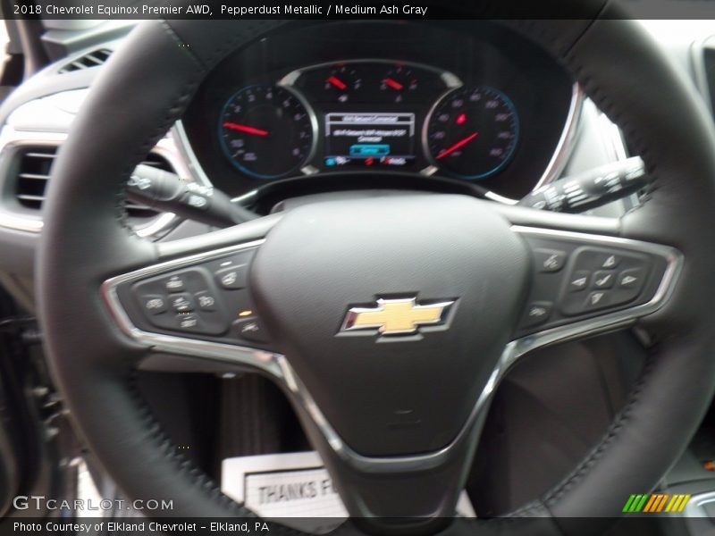 Pepperdust Metallic / Medium Ash Gray 2018 Chevrolet Equinox Premier AWD