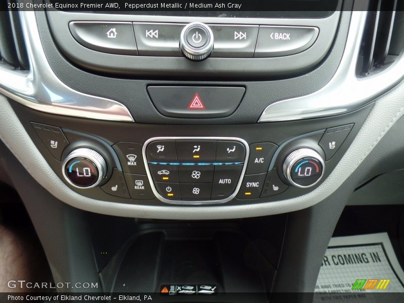 Pepperdust Metallic / Medium Ash Gray 2018 Chevrolet Equinox Premier AWD