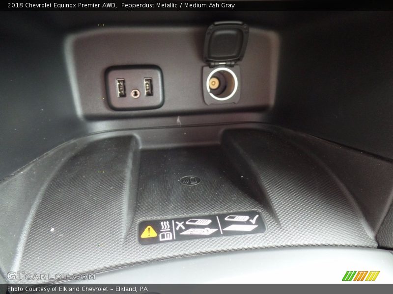 Pepperdust Metallic / Medium Ash Gray 2018 Chevrolet Equinox Premier AWD