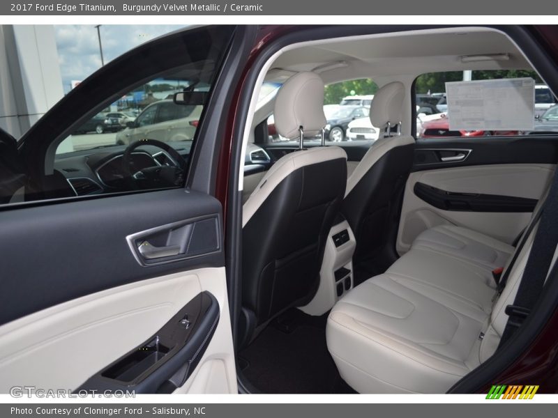 Burgundy Velvet Metallic / Ceramic 2017 Ford Edge Titanium