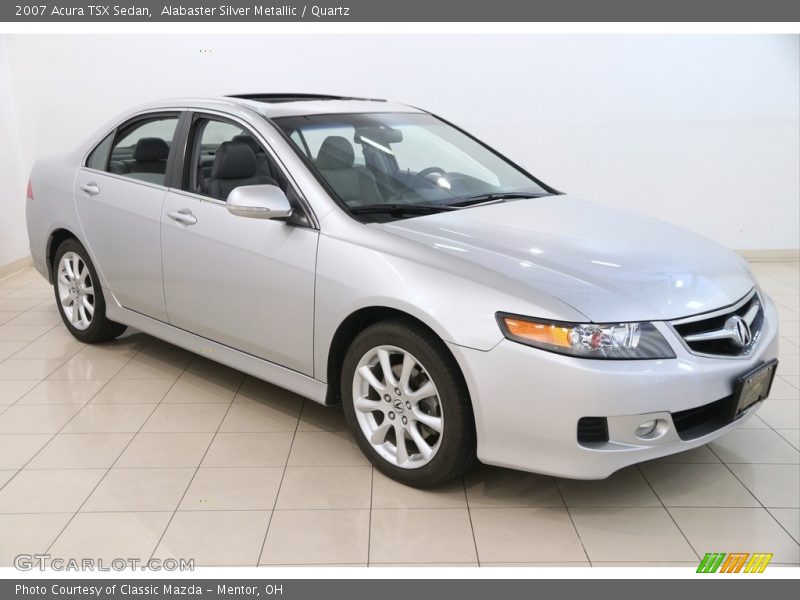 Alabaster Silver Metallic / Quartz 2007 Acura TSX Sedan