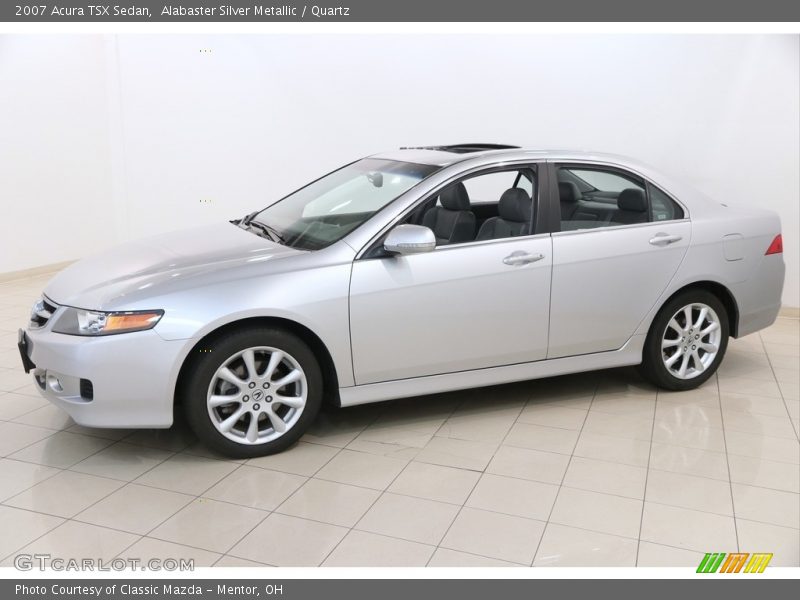 Alabaster Silver Metallic / Quartz 2007 Acura TSX Sedan