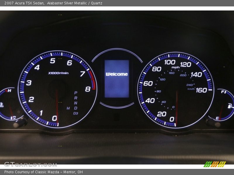 Alabaster Silver Metallic / Quartz 2007 Acura TSX Sedan