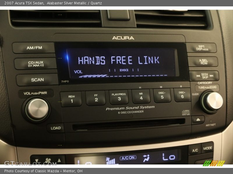 Alabaster Silver Metallic / Quartz 2007 Acura TSX Sedan