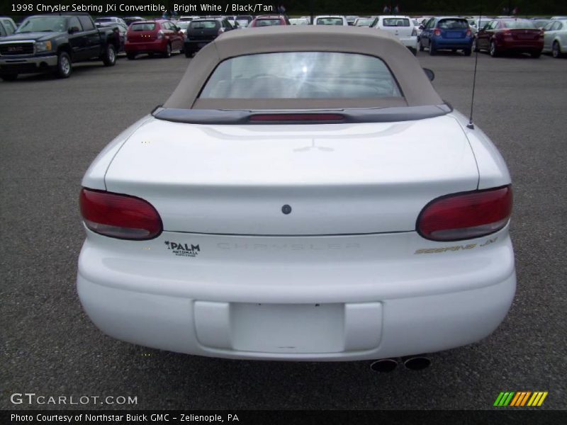 Bright White / Black/Tan 1998 Chrysler Sebring JXi Convertible