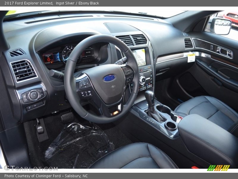 Ingot Silver / Ebony Black 2017 Ford Explorer Limited