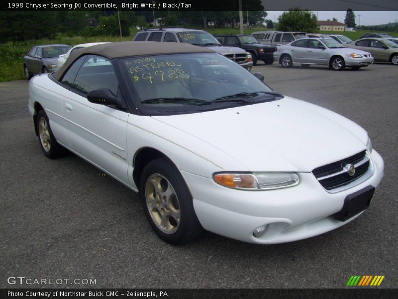 Bright White / Black/Tan 1998 Chrysler Sebring JXi Convertible