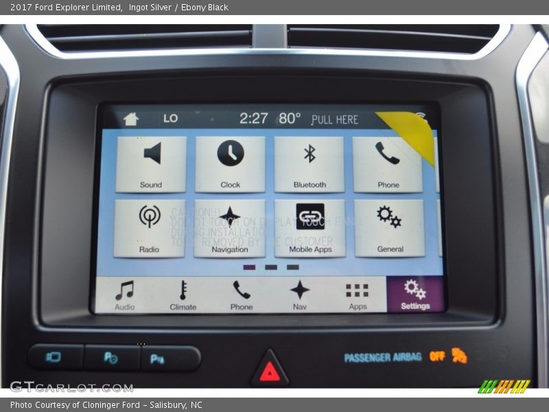 Ingot Silver / Ebony Black 2017 Ford Explorer Limited