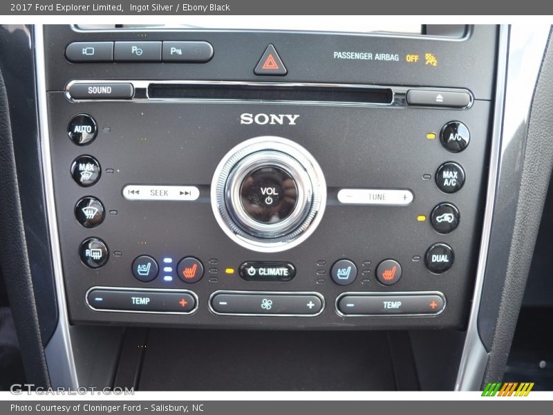 Ingot Silver / Ebony Black 2017 Ford Explorer Limited