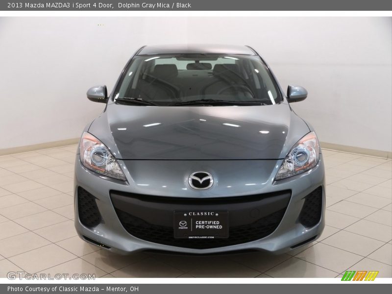 Dolphin Gray Mica / Black 2013 Mazda MAZDA3 i Sport 4 Door