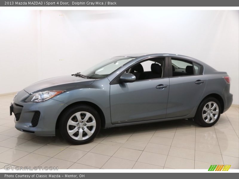 Dolphin Gray Mica / Black 2013 Mazda MAZDA3 i Sport 4 Door