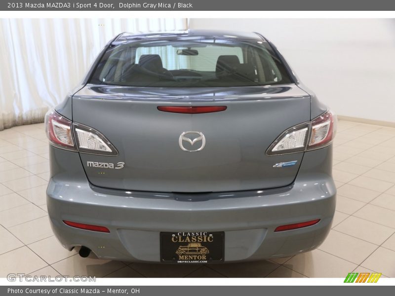 Dolphin Gray Mica / Black 2013 Mazda MAZDA3 i Sport 4 Door