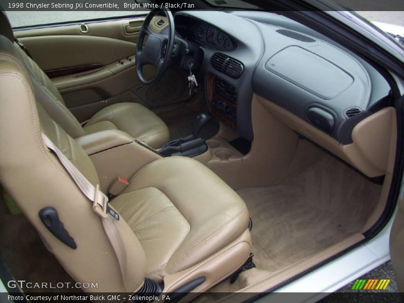 Bright White / Black/Tan 1998 Chrysler Sebring JXi Convertible