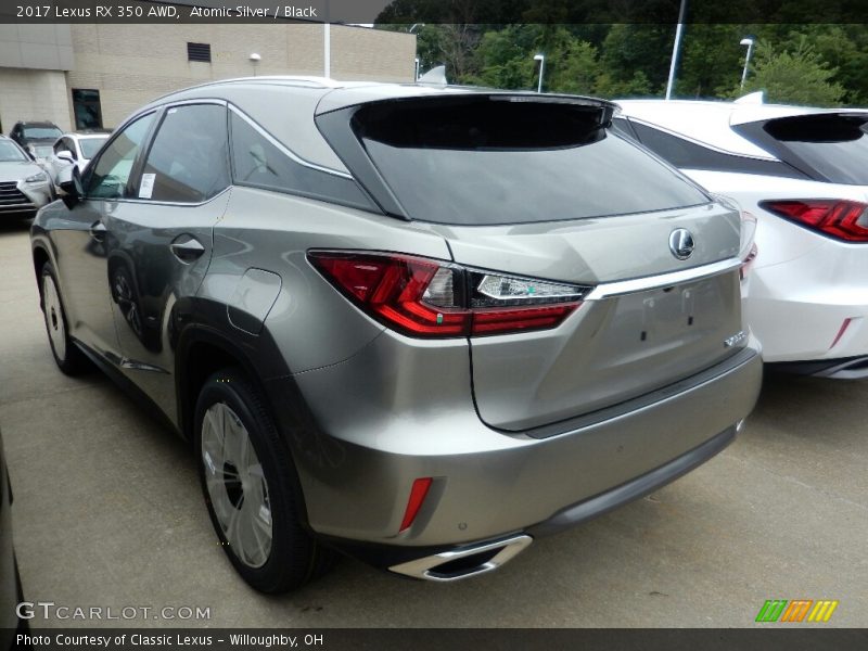 Atomic Silver / Black 2017 Lexus RX 350 AWD