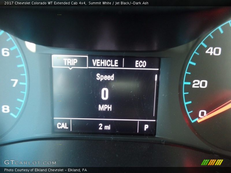 Summit White / Jet Black/­Dark Ash 2017 Chevrolet Colorado WT Extended Cab 4x4