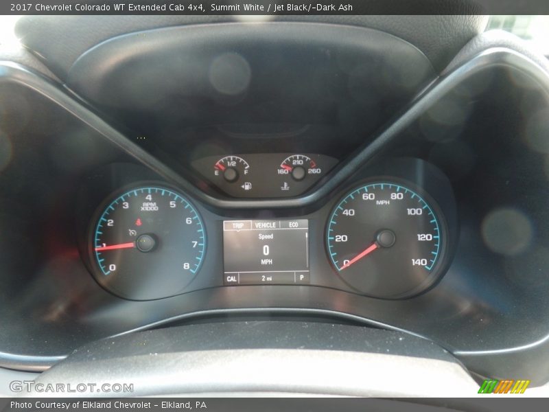 Summit White / Jet Black/­Dark Ash 2017 Chevrolet Colorado WT Extended Cab 4x4