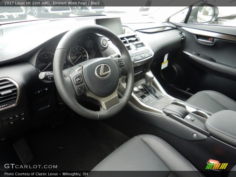 Eminent White Pearl / Black 2017 Lexus NX 200t AWD