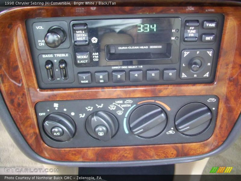 Bright White / Black/Tan 1998 Chrysler Sebring JXi Convertible