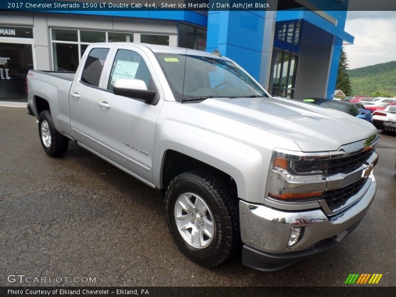 Silver Ice Metallic / Dark Ash/Jet Black 2017 Chevrolet Silverado 1500 LT Double Cab 4x4