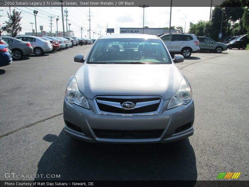 Steel Silver Metallic / Off Black 2010 Subaru Legacy 2.5i Limited Sedan