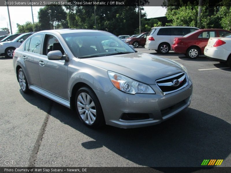 Steel Silver Metallic / Off Black 2010 Subaru Legacy 2.5i Limited Sedan