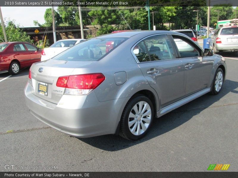 Steel Silver Metallic / Off Black 2010 Subaru Legacy 2.5i Limited Sedan