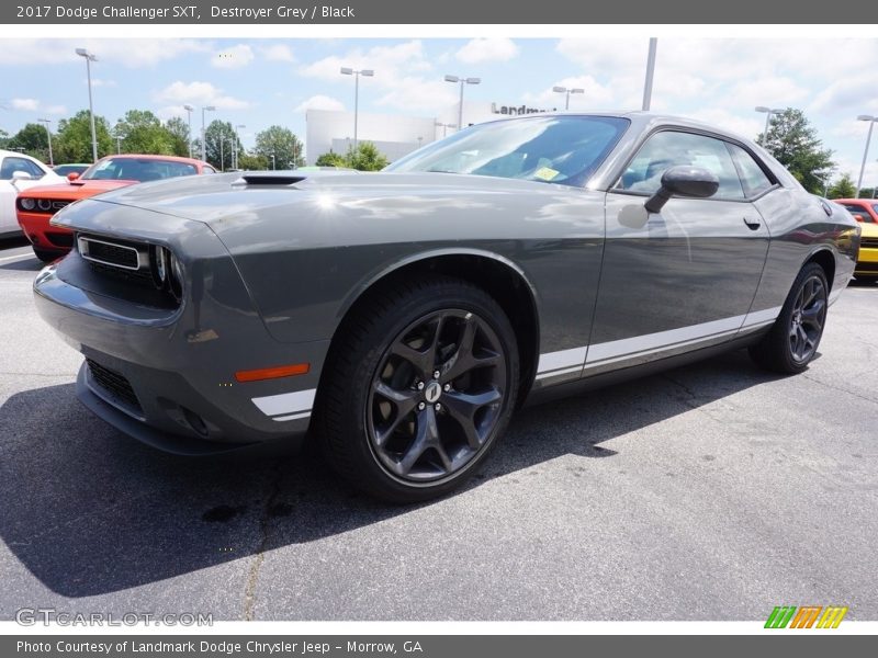 Destroyer Grey / Black 2017 Dodge Challenger SXT