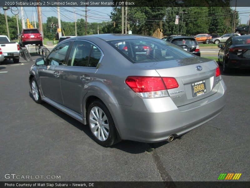 Steel Silver Metallic / Off Black 2010 Subaru Legacy 2.5i Limited Sedan