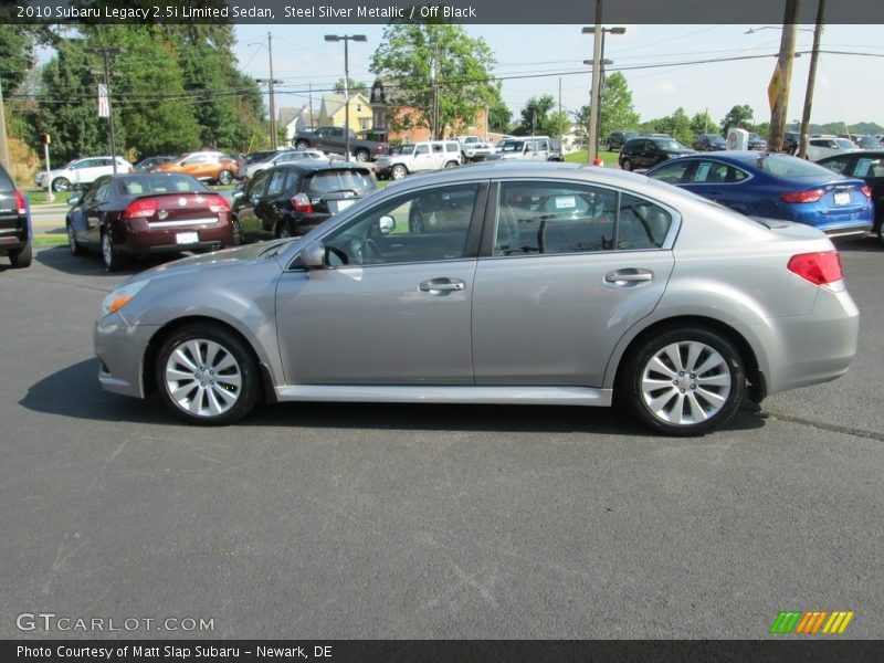 Steel Silver Metallic / Off Black 2010 Subaru Legacy 2.5i Limited Sedan