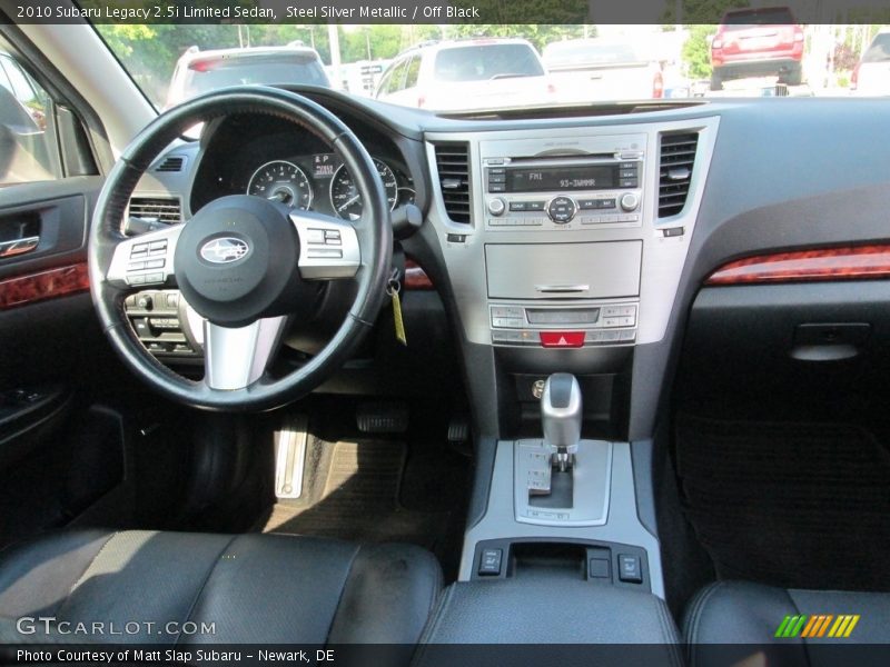 Steel Silver Metallic / Off Black 2010 Subaru Legacy 2.5i Limited Sedan