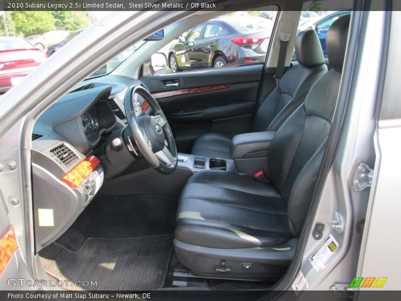 Steel Silver Metallic / Off Black 2010 Subaru Legacy 2.5i Limited Sedan