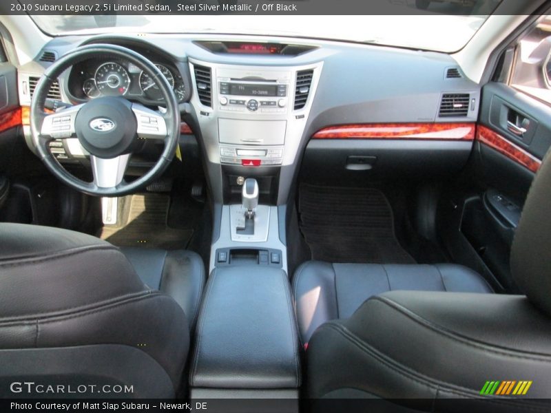 Steel Silver Metallic / Off Black 2010 Subaru Legacy 2.5i Limited Sedan