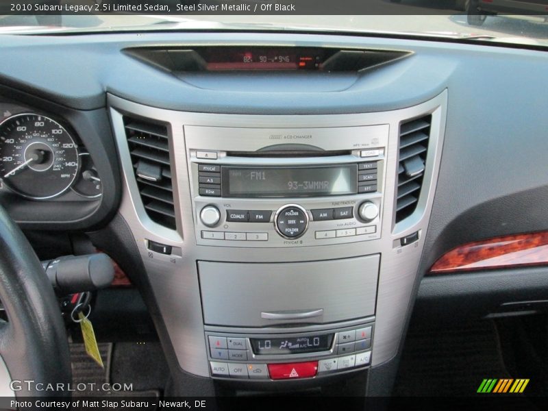 Steel Silver Metallic / Off Black 2010 Subaru Legacy 2.5i Limited Sedan